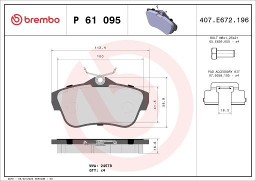 03279 - Pressure accumulator suspension / damping front М