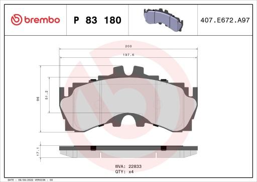 03277 - Pressure accumulator suspension / damping Rear MER