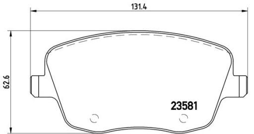 80001407 - БАТАРЕЯ ПЕРЕДНЕГО ДАВЛЕНИЯ MERCEDES S 450 500 600