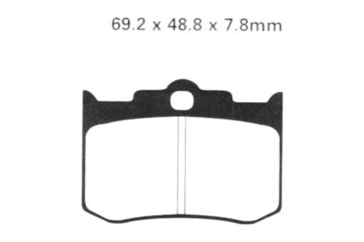FA216/3 - Колодки тормозные EBC FA 216/3 (2 шт.)