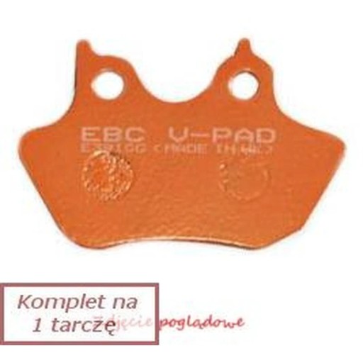 Тормозные колодки EBC FA671V V-PAD (комплект на 1 диск)