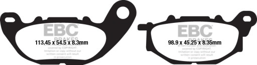 EBC GPFAX663HH трекові/професійні гальмівні колодки (набір на 1 диск)