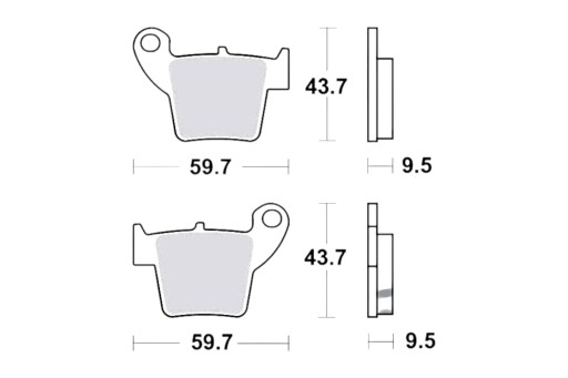 MCB730RSI - Гальмівні колодки TRW MCB 730 Rsi Honda CRF 450R