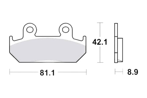 Гальмівні колодки TRW MCB562TRQ