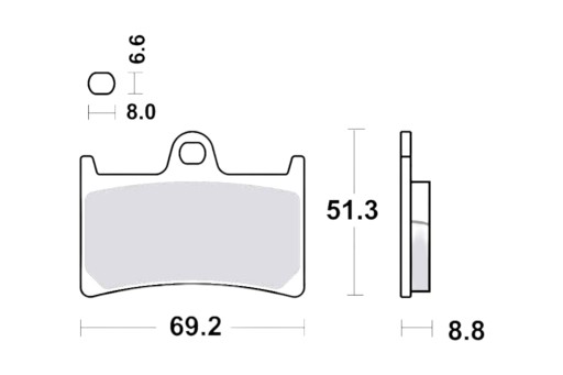 Гальмівні колодки TRW MCB611TRQ