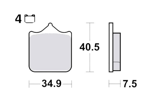 Гальмівні колодки TRW MCB721TRQ