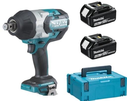 Ключ 3/4 дюйма, 18 В MAKITA DTW1001RTJ, 2 аккумулятора 5,0 – крутящий момент 1250 Нм/1700 Нм