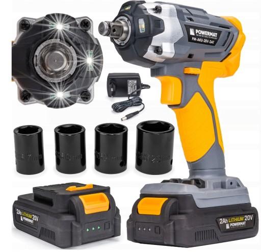 Аккумуляторный ударный гайковерт для колес 20 В 1/2 350 Нм