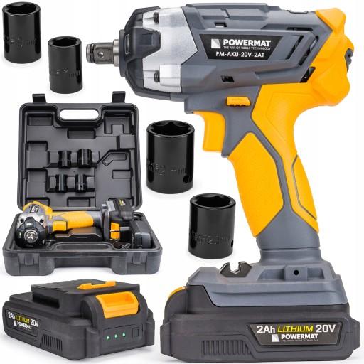 Аккумуляторный ударный гайковерт для колес 20 В 1/2 350 Нм