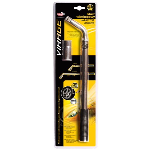 Колісний ключ телескопічний 17 19 довгий VIRAGE
