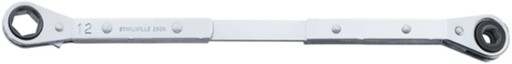 Ключ з тріскачкою 8х12 мм, вигнутий, довгий STAHLWILLE