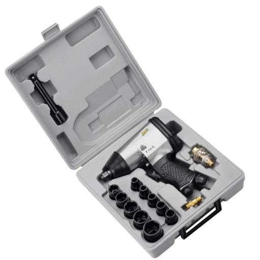 Пневмогайковерт 13 деталей з набором головок 1/2