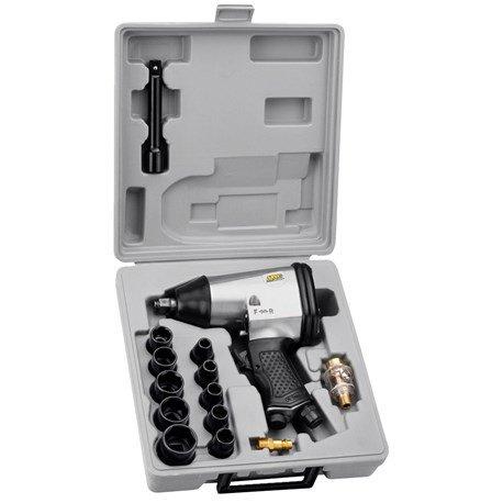 Пневматичний гайковерт з набором головок 13 деталей 1/2