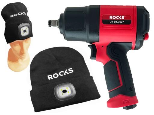 Ударний гайковерт 1/2 1750Nm ROOKS HAT Тепла зима Чорний LED Light