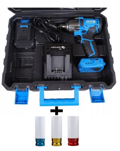 Гайковерт ударний 1/2 400Nm Hoegert HT2E200 + головки