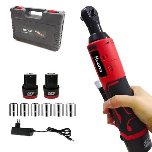 Гайковерт ударний акумуляторний 12V 65Nm + 2x2AKU + Набір