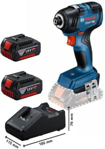 Гайковерт ударний Bosch GDR 18V-200, кейс 2x18V 4Ah