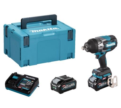 Ударный гайковерт Makita TW001GM201 + аккумуляторы 2x4,0 Ач + зарядное устройство + чемодан