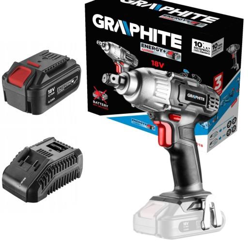 Ударный гайковерт + аккумулятор. 4 Ач + ГРАФИТОВОЕ зарядное устройство