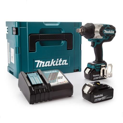 Аккумуляторный ударный гайковерт Makita DTW1001RTJ 3/4 дюйма 18 В 2 аккумулятора 5,0 Ач 1050 Нм