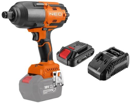Безщітковий ударний гайковерт 1100 Нм Cordless Energy+ 18V 2AH