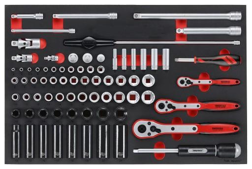 Ключі гайкові 77 шт. Набір торцевих інструментів Teng Tools TTESK77