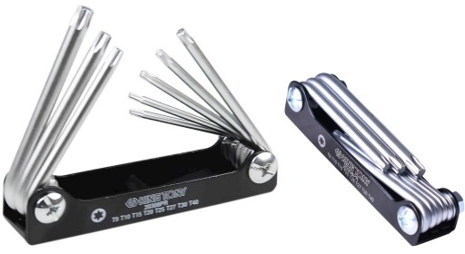 Шестигранные ключи TORX T9 -T40 8шт КАРМАННЫЙ НОЖ KING TONY