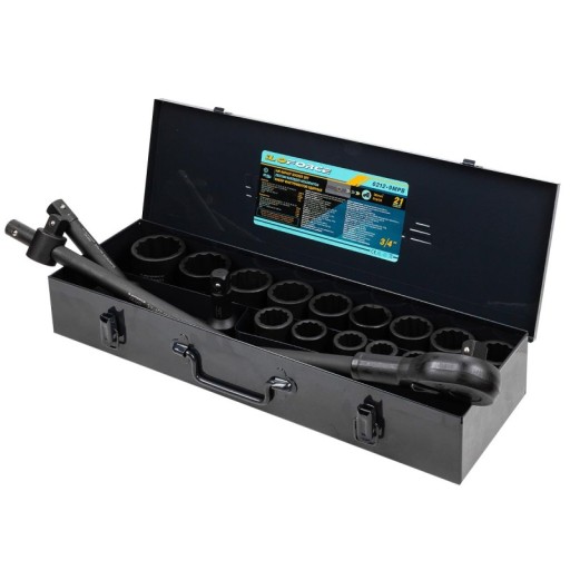 Ударные торцевые ключи 3/4 дюйма, 12 углов, 17–50 мм, металлический корпус