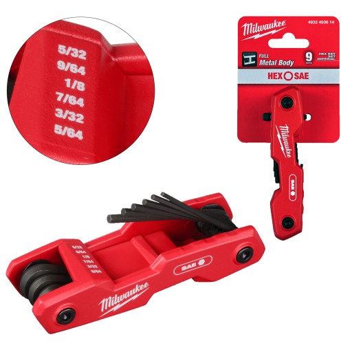 Набор складных шестигранных шестигранных ключей Milwaukee