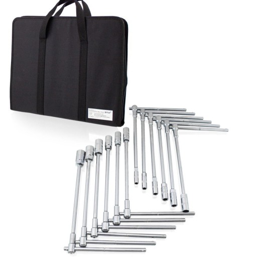 Ключи торцевые шестигранные с Т-образной ручкой, 8-19 мм, 12 шт.