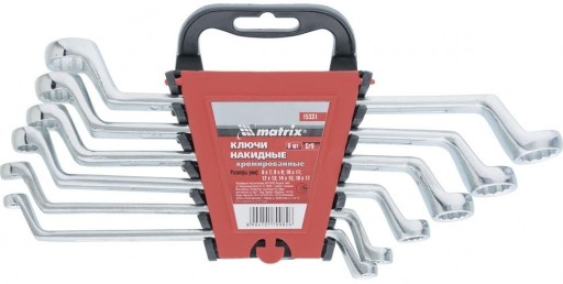 Набір торцевих ключів гнутих 6-17мм MTX
