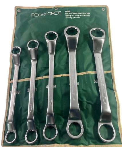 Ключи накидные изогнутые Набор из 5 шт. 32-55 мм КрВ