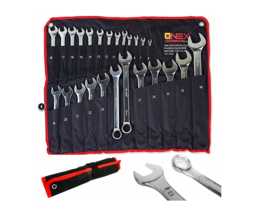 Ключі комбіновані 6-36 мм 25 шт, набір Onex