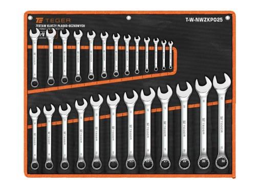 Ключі комбіновані 7-32 мм, набір 25 штук TEGER