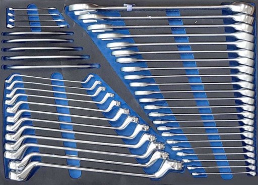 Ключі комбіновані вигнуті 44 шт.