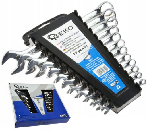 Ключі комбіновані поліровані 6-22мм 12 шт