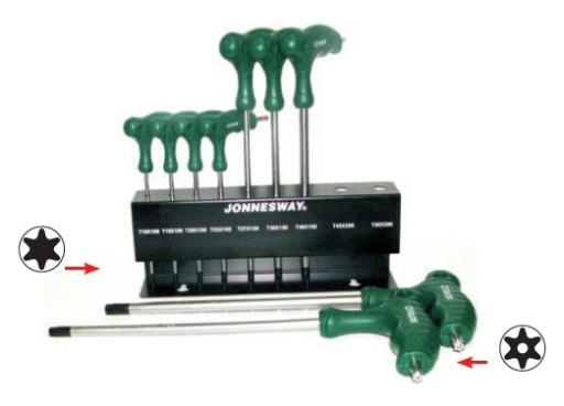 Ключі TORX з ручкою Jonnesway H10MT09S