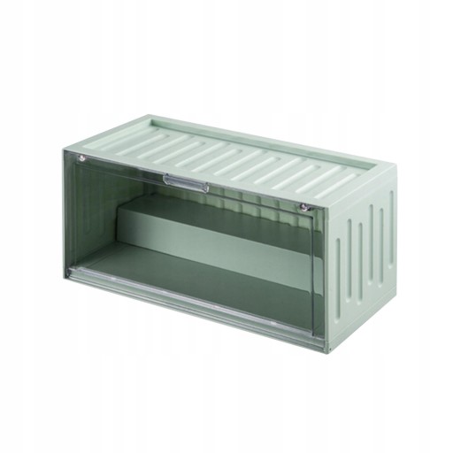 Колекція фігурок, прозора зелена вітрина