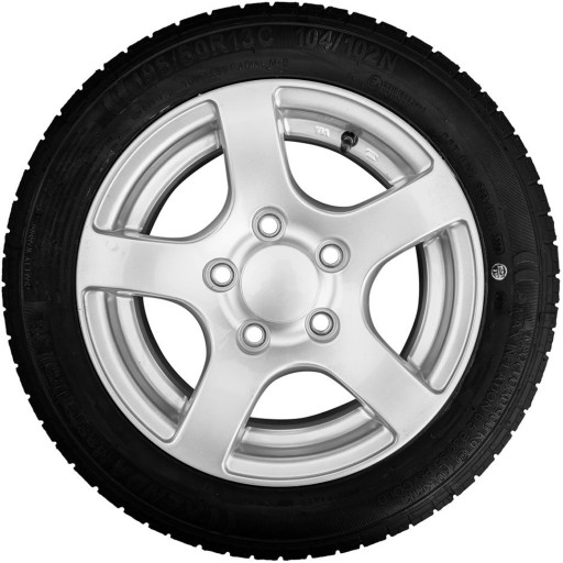 Серебряное алюминиевое колесо 195/50 R13C 5x112 104/102n