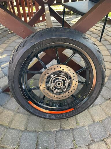 Заднее колесо с диском, звездочка, ABS KTM DUKE 125 390 Michelin Road 5