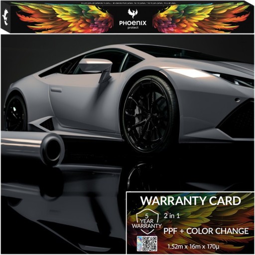 Красочная фольга PPF Phoenix защищает автомобили с изменением цвета Bernina Grey