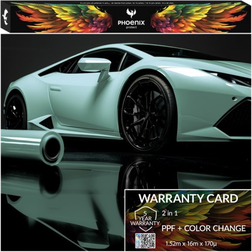 Красочная пленка PPF Phoenix для защиты автомобиля, меняющая цвет, Фрэнсис Грин