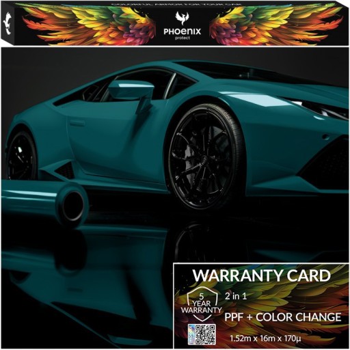 Красочная пленка PPF Phoenix для защиты автомобиля, меняющая цвет, глянцевая пленка Hell