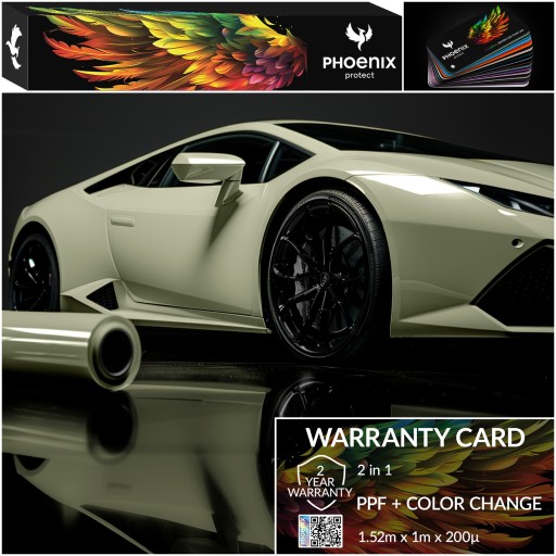 Красочный PPF Phoenix Protect Car Color Change Gloss Хаки