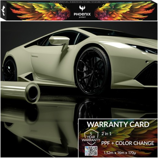 Красочный PPF Phoenix Protect Car Color Change Gloss Хаки