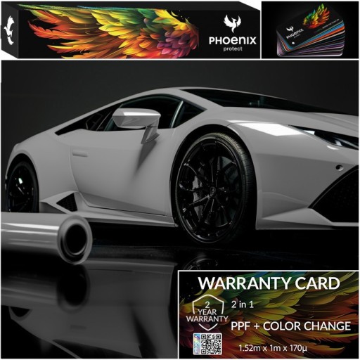 Красочная пленка PPF Phoenix для защиты автомобиля, меняющая цвет, глянцевая, серая, Nardo