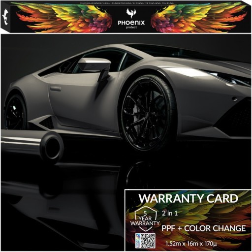 Красочная пленка PPF Phoenix для защиты автомобиля, меняющая цвет, жидкое серебро