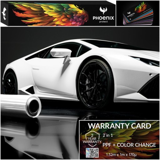 Красочная пленка PPF Phoenix для защиты автомобиля, меняющая цвет, жемчужно-белая