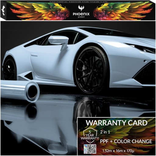 Красочная пленка PPF Phoenix для изменения цвета автомобиля, синяя акула