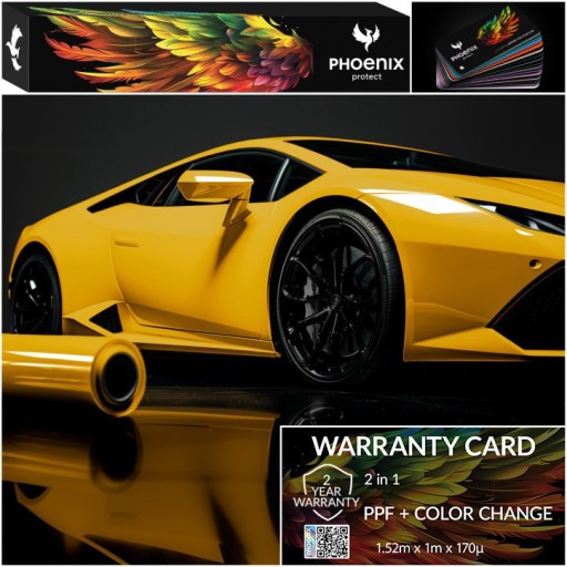 Красочная фольга PPF Phoenix защищает цвет автомобиля, меняя цвет подсолнуха, желтый